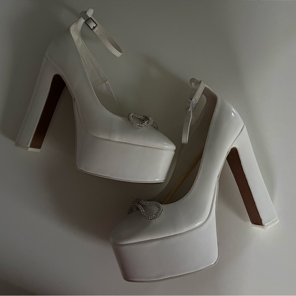 Call It Spring Cream Platform Heels